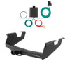 2011 - 2012 GMC Sierra 2500 HD 8' bed, box delete Curt 2", Class 5 Trailer Tow Hitch + 4-flat Wiring Kit 15363