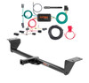 2016 - 2018 Honda Civic Sedan, excluding center exhaust Curt 1-1/4", Class 1 Trailer Tow Hitch + 4-flat Wiring Kit 11604