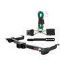 1988 - 1999 GMC K1500 With roll pan bumper Curt 2", Class 3 Trailer Tow Hitch + 4-flat Wiring Kit 13942