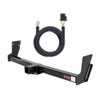 1995 - 2004 GMC Jimmy Down size Curt 2", Class 3 Trailer Tow Hitch + 4-flat Wiring Kit 13020
