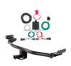 2019 - 2021 Hyundai Tucson Excluding Night Curt 1-1/4", Class 2 Trailer Tow Hitch + 4-flat Wiring Kit 12241