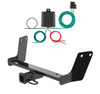2004 - 2008 Audi S4 Excluding convertible Curt 1-1/4", Class 1 Trailer Tow Hitch + 4-flat Wiring Kit 11164