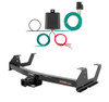 2015 - 2019 GMC Sierra 3500 HD 6' bed, excluding factory receiver, Tommy Gate lift or cab & chassis Curt 2", Class 3 Trailer Tow Hitch + 4-flat Wiring Kit 13178