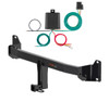 2018 - 2023 BMW X2 Curt 1-1/4", Class 1 Trailer Tow Hitch + 4-flat Wiring Kit 11530