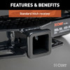 85 - 86 Chevrolet K20 Excluding with 10" step bumper Curt 2", Class 4 Trailer Tow Hitch + 4-flat Wiring Kit 14082