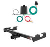 2001 - 2006 Chevrolet Silverado 2500 HD 6' bed, excluding factory receiver, Tommy Gate lift or cab & chassis Curt 2", Class 4 Trailer Tow Hitch + 4-flat Wiring Kit 14108