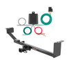 2013 - 2015 Chevrolet Spark Without ground effects Curt 1-1/4", Class 1 Trailer Tow Hitch + 4-flat Wiring Kit 11334