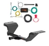 2016 - 2025 Chevrolet Malibu Sedan Curt 1-1/4", Class 2 Trailer Tow Hitch + 4-flat Wiring Kit 12185