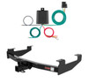 2001 - 2006 Chevrolet Silverado 3500 6' bed, excluding factory receiver, Tommy Gate lift or cab & chassis Curt 2", Class 3 Trailer Tow Hitch + 4-flat Wiring Kit 13210