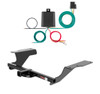 2004 - 2005 Acura TSX Sedan Curt 1-1/4", Class 1 Trailer Tow Hitch + 4-flat Wiring Kit 11455