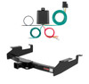 2001 - 2010 Chevrolet Silverado 2500 HD 8' bed, with Tommy Gate lift Curt 2", Class 3 Trailer Tow Hitch + 4-flat Wiring Kit 13213