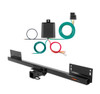 1987 - 1990 Jeep Wrangler YJ, excluding Renegade Curt 2", Class 3 Trailer Tow Hitch + 4-flat Wiring Kit 13657