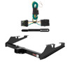 1988 - 2000 Chevrolet C3500 Excluding with dual exhaust, 4-door crew cab, 10" step bumper or cab & chassis Curt 2", Class 3 Trailer Tow Hitch + 4-flat Wiring Kit 13082