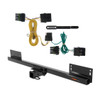 1991 - 1995 Jeep Wrangler YJ, excluding Renegade Curt 2", Class 3 Trailer Tow Hitch + 4-flat Wiring Kit 13657