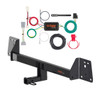 2017 - 2022 Toyota Prius Prime Curt 1-1/4", Class 1 Trailer Tow Hitch + 4-flat Wiring Kit 11473