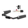 20 - 24 Toyota Highlander Excluding XSE Curt 2", Class 3 Trailer Tow Hitch + 4-flat Wiring Kit 13460-6