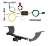 2015 - 2017 Chrysler 300C Curt 2", Class 3 Trailer Tow Hitch + 4-flat Wiring Kit 13093
