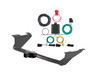 17 - 20 Chrysler Pacifica w/o LED Tailights Curt 2", Class 3 Trailer Tow Hitch + 4-flat Wiring Kit 13383
