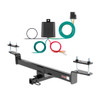 2020 - 2022 Volkswagen Passat Sedan, excluding hands free trunk Curt 1-1/4", Class 1 Trailer Tow Hitch + 4-flat Wiring Kit 11234