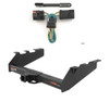 1994 - 1998 Dodge Ram 2500 6.5' or 8' bed, factory bumper Curt 2", Class 5 Trailer Tow Hitch + 4-flat Wiring Kit 15318