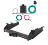 1994 - 2002 Dodge Ram 3500 With factory bumper Curt 2", Class 5 Trailer Tow Hitch + 4-flat Wiring Kit 15319