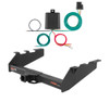 1994 - 1998 Dodge Ram 3500 With factory bumper Curt 2", Class 5 Trailer Tow Hitch + 4-flat Wiring Kit 15318