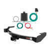 1997 - 1998 Dodge Van (full size) With factory step bumper Curt 2", Class 3 Trailer Tow Hitch + 4-flat Wiring Kit 13590