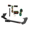 01 - 03 Dodge Grand Caravan Excluding Stow 'n Go Curt 1-1/4", Class 2 Trailer Tow Hitch + 4-flat Wiring Kit 12094