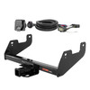 15 - 20 Ford F-150 Excluding factory receiver or Police Responder Curt 2", Class 4 Trailer Tow Hitch + 7-way Wiring Kit 14017
