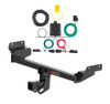 2019 - 2024 Ford Edge SE & SEL only Curt 2", Class 3 Trailer Tow Hitch + 4-flat Wiring Kit 13452