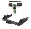 1994 - 2002 Dodge Ram 2500 8' bed, factory bumper Curt 2", Class 5 Trailer Tow Hitch + 4-flat Wiring Kit 15319