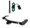 1999 - 2000 Dodge Van (full size) With factory step bumper Curt 2", Class 3 Trailer Tow Hitch + 4-flat Wiring Kit 13590