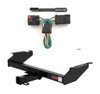 2000 - 2002 Dodge Ram 2500 Excluding roll pan bumper Curt 2", Class 3 Trailer Tow Hitch + 4-flat Wiring Kit 13310
