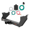 16 - 24 Ram 3500 6' bed, with or without factory receiver Curt 2-1/2", Class 5 Trailer Tow Hitch + 4-flat Wiring Kit 15801