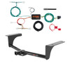 2018 - 2021 Mazda 6 Sedan Curt 1-1/4", Class 1 Trailer Tow Hitch + 4-flat Wiring Kit 11356