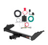 2000 - 2004 Nissan Frontier 4-door, short bed Curt 2", Class 3 Trailer Tow Hitch + 4-flat Wiring Kit 13841