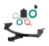 2014 - 2015 Nissan Rogue Select Curt 2", Class 3 Trailer Tow Hitch + 4-flat Wiring Kit 13204