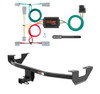 2010 - 2013 Mazda 3 Sedan Curt 1-1/4", Class 1 Trailer Tow Hitch + 4-flat Wiring Kit 11393