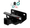 2019 - 2024 RAM 1500 Classic Excluding factory receiver Curt 2", Class 3 Trailer Tow Hitch + 4-flat Wiring Kit 13333