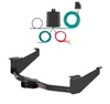 2017 - 2024 Nissan Titan Curt 2", Class 3 Trailer Tow Hitch + 4-flat Wiring Kit 13304