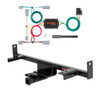 2004 - 2009 Mazda 3 Hatchback, excluding Mazda Speed Curt 1-1/4", Class 1 Trailer Tow Hitch + 4-flat Wiring Kit 11386