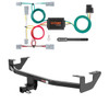 2010 - 2013 Mazda 3 Hatchback Curt 1-1/4", Class 1 Trailer Tow Hitch + 4-flat Wiring Kit 11383