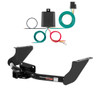 2019 - 2024 RAM 1500 Classic Excluding factory receiver Curt 2", Class 4 Trailer Tow Hitch + 4-flat Wiring Kit 14374