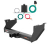 2016 - 2024 RAM 2500 6' bed, with or without factory receiver Curt 2-1/2", Class 5 Trailer Tow Hitch + 4-flat Wiring Kit 15801