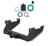 2014 - 2017 RAM 2500 6' bed, with or without factory receiver Curt 2-1/2", Class 5 Trailer Tow Hitch + 4-flat Wiring Kit 15803