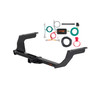 17 - 23 Subaru Impreza Hatchback, single exhaust Curt 1-1/4", Class 1 Trailer Tow Hitch + 4-flat Wiring Kit 11465