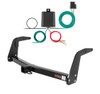 1992 - 1995 Toyota 4Runner With 31.5" or smaller spare tires Curt 2", Class 3 Trailer Tow Hitch + 4-flat Wiring Kit 13094