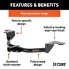 2006 - 2015 Mazda MX-5 Miata Excluding appearance package Curt 1-1/4", Class 1 Trailer Tow Hitch + 4-flat Wiring Kit 11028