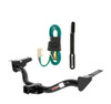 2001 - 2004 Mazda Tribute Without factory 1-1/4" receiver hitch Curt 2", Class 3 Trailer Tow Hitch + 4-flat Wiring Kit 13506