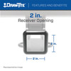 Draw-tite Class 3 Trailer Hitch, 2 Inch Square Receiver for Select Volvo XC60 76116